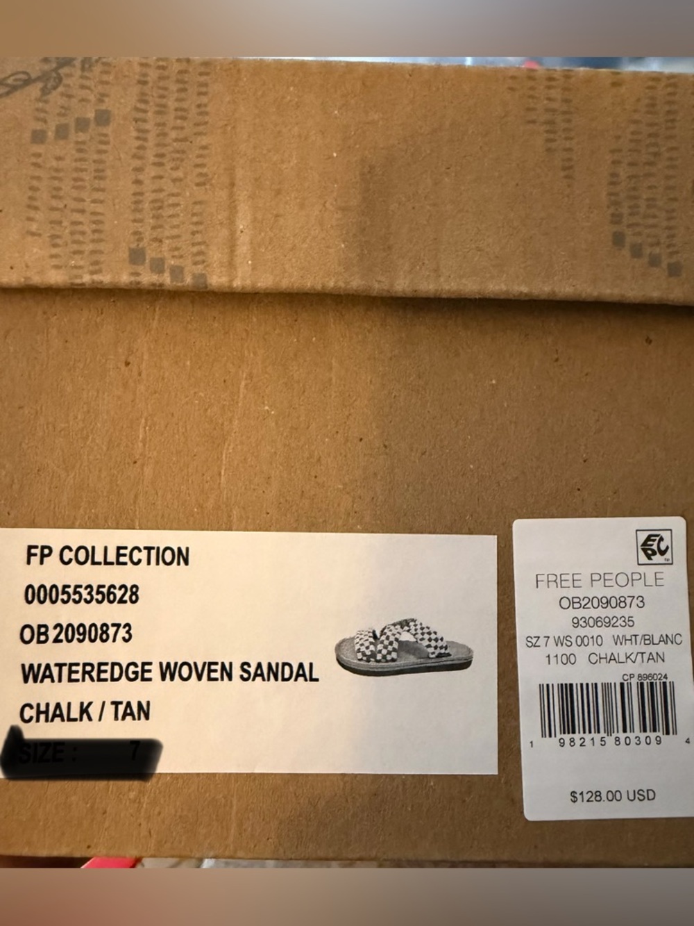 Free People Edgewater Tan Woven Slide Sandals-Boho Slip-On - Size 7, 7.5 & 8-NWT - Picture 14 of 14